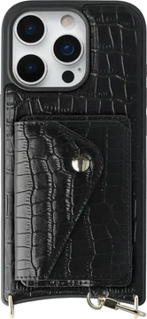 AVY Apple iPhone 16 Pro - Classic Kit - Leather Croco Zwart