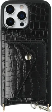 AVY Apple iPhone 16 Pro Max - Classic Kit - Leather Croco Zwart