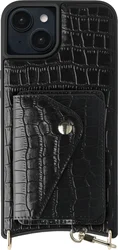 AVY Apple iPhone 15 - Classic Kit - Leather Croco Zwart afbeelding
