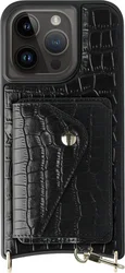 AVY Apple iPhone 15 Pro - Classic Kit - Leather Croco Zwart afbeelding