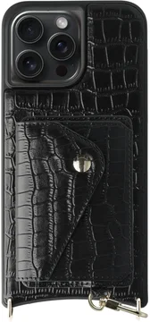 AVY Apple iPhone 15 Pro Max - Classic Kit - Leather Croco Zwart