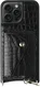 AVY Apple iPhone 15 Pro Max - Classic Kit - Leather Croco Zwart afbeelding 1