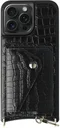 AVY Apple iPhone 15 Pro Max - Classic Kit - Leather Croco Zwart