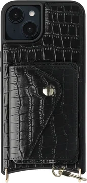 AVY Apple iPhone 14 / 13 - Classic Kit - Leather Croco Zwart