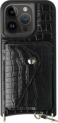 AVY Apple iPhone 14 Pro - Classic Kit - Leather Croco Zwart afbeelding