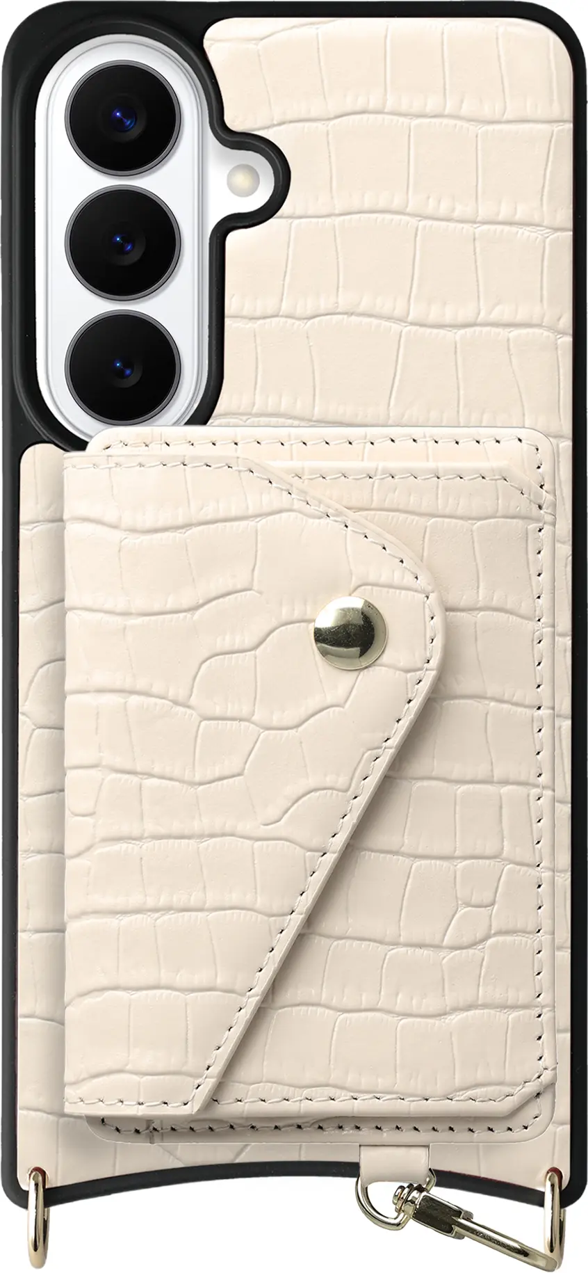 AVY Samsung Galaxy S26 Plus - Classic Kit - Leather Croco Beige afbeelding 1