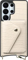 AVY Samsung Galaxy S26 Ultra - Classic Kit - Leather Croco Beige afbeelding
