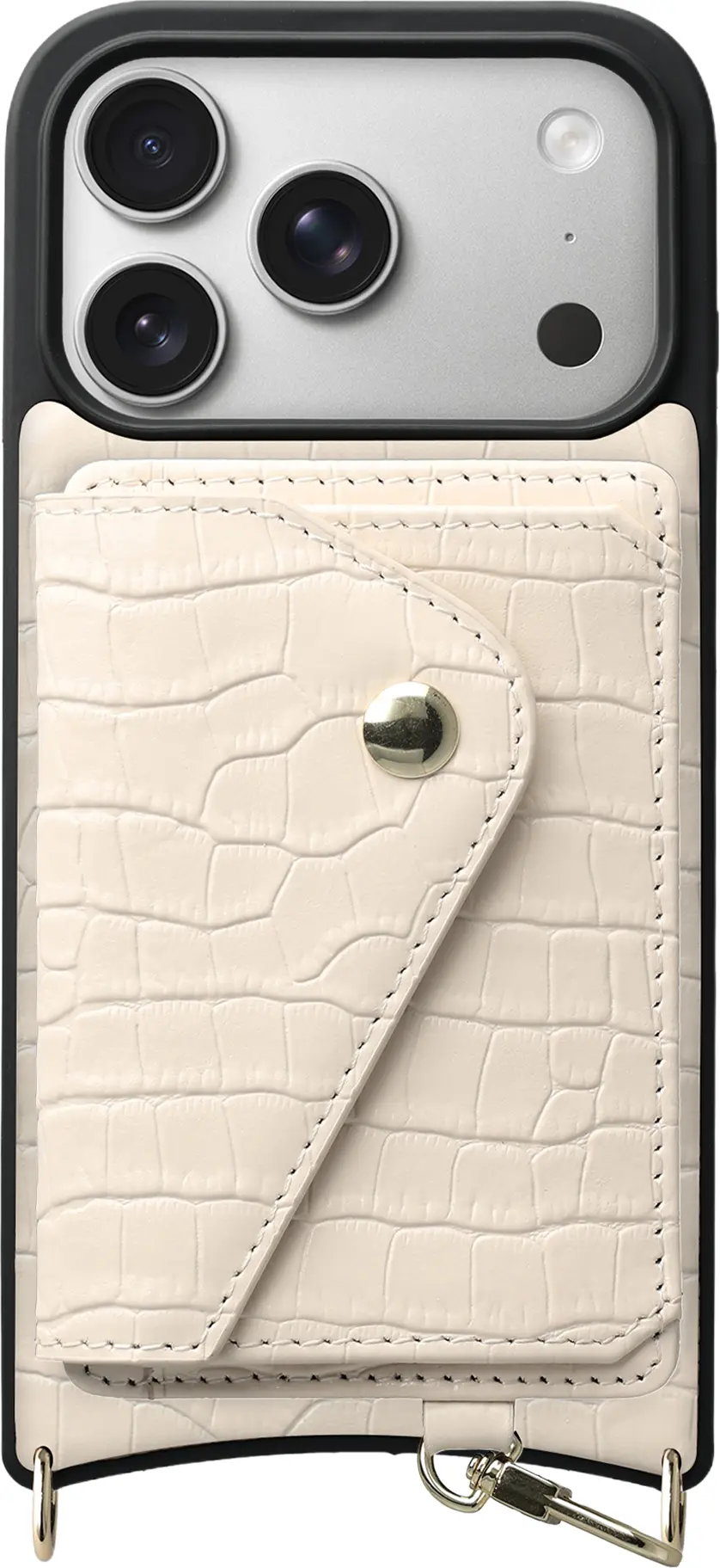 AVY Apple iPhone 17 Pro - Classic Kit - Leather Croco Beige afbeelding 1