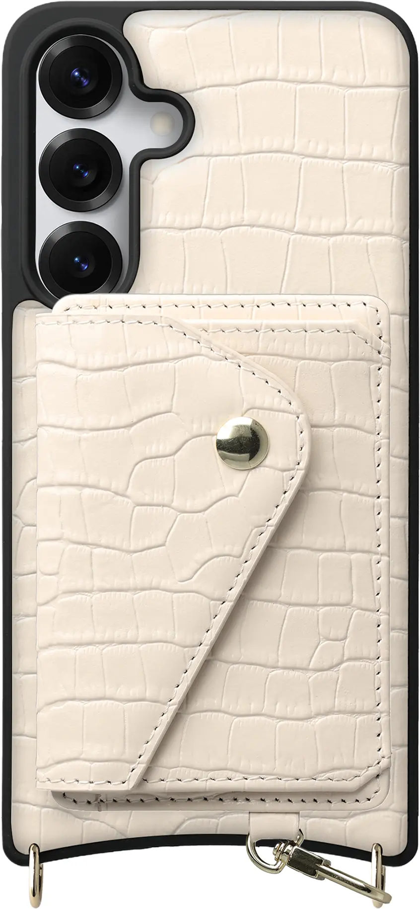 AVY Samsung Galaxy S25 / S24 - Classic Kit - Leather Croco Beige afbeelding 1
