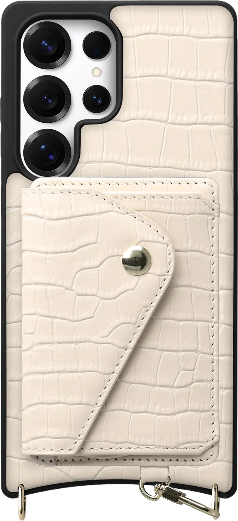 AVY Samsung Galaxy S25 Ultra - Classic Kit - Leather Croco Beige afbeelding 1