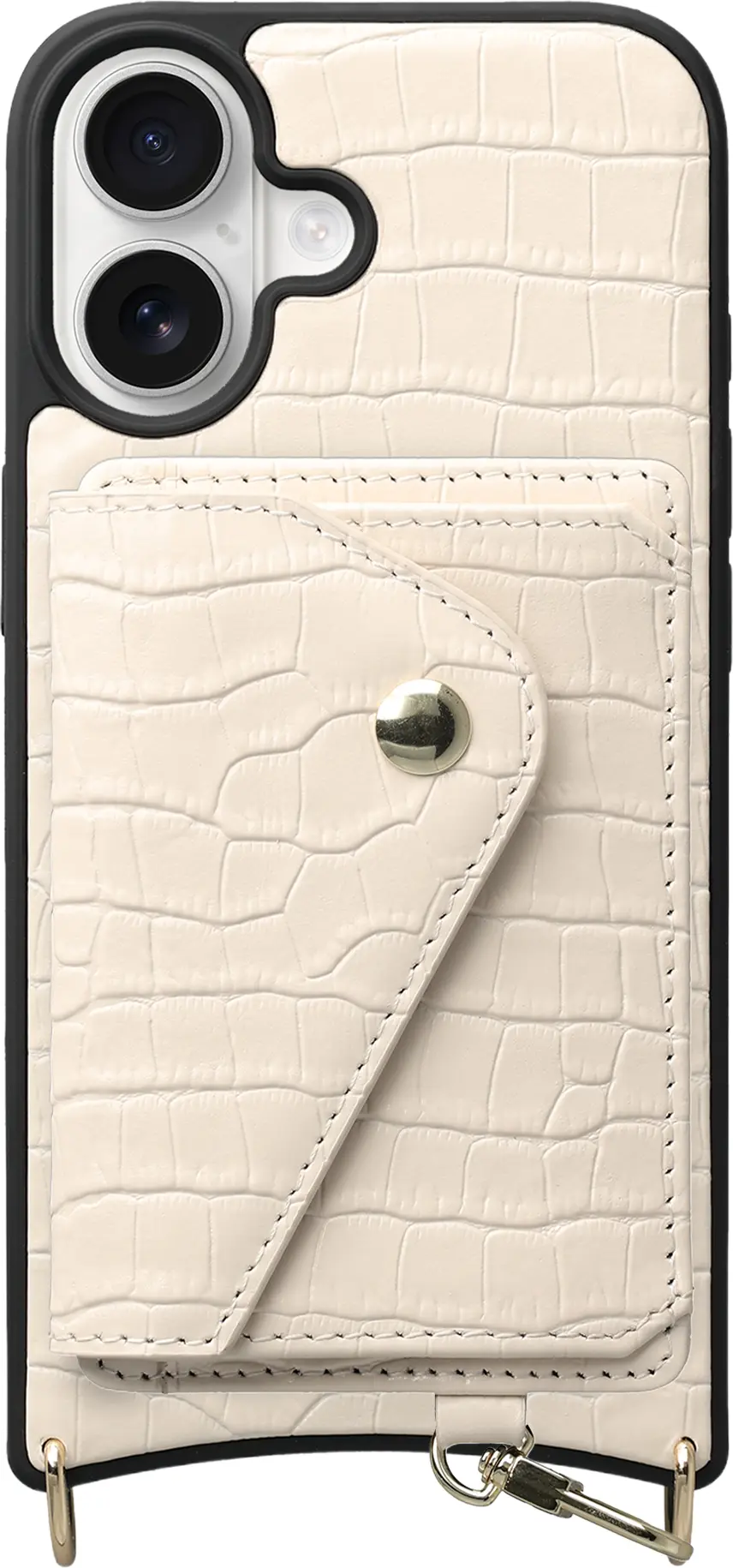 AVY Apple iPhone 16 - Classic Kit - Leather Croco Beige afbeelding 1