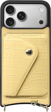 AVY Apple iPhone 17 Pro Max - Classic Kit - Leather Croco Geel