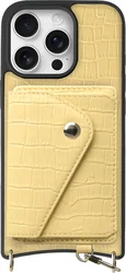 AVY Apple iPhone 16 Pro - Classic Kit - Leather Croco Geel afbeelding