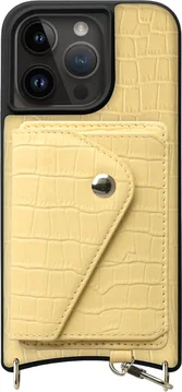 AVY Apple iPhone 15 Pro - Classic Kit - Leather Croco Geel