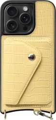 AVY Apple iPhone 15 Pro Max - Classic Kit - Leather Croco Geel afbeelding