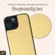 AVY Apple iPhone 14 / 13 - Classic Kit - Leather Croco Geel afbeelding 5