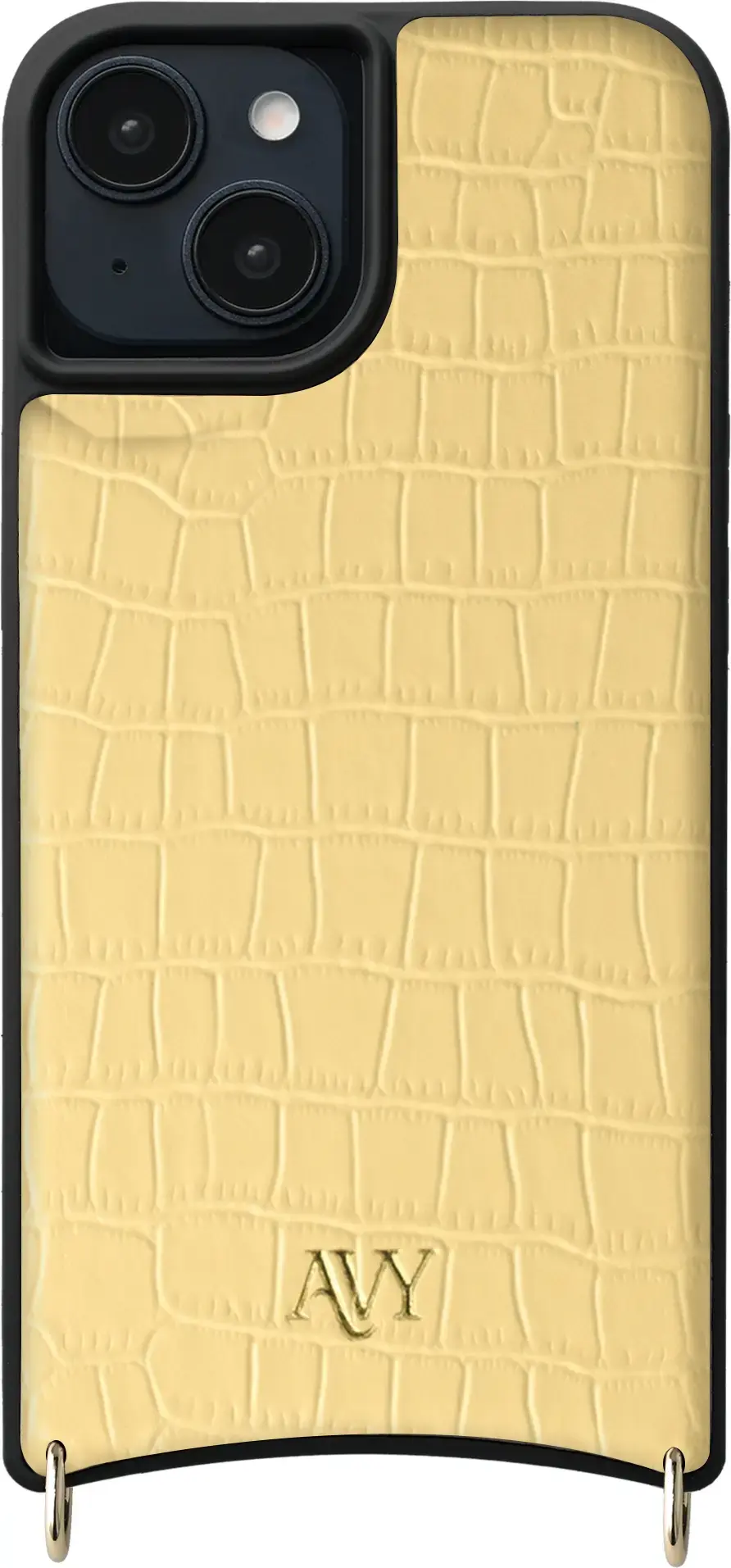 AVY Apple iPhone 14 / 13 - Classic Kit - Leather Croco Geel afbeelding 11