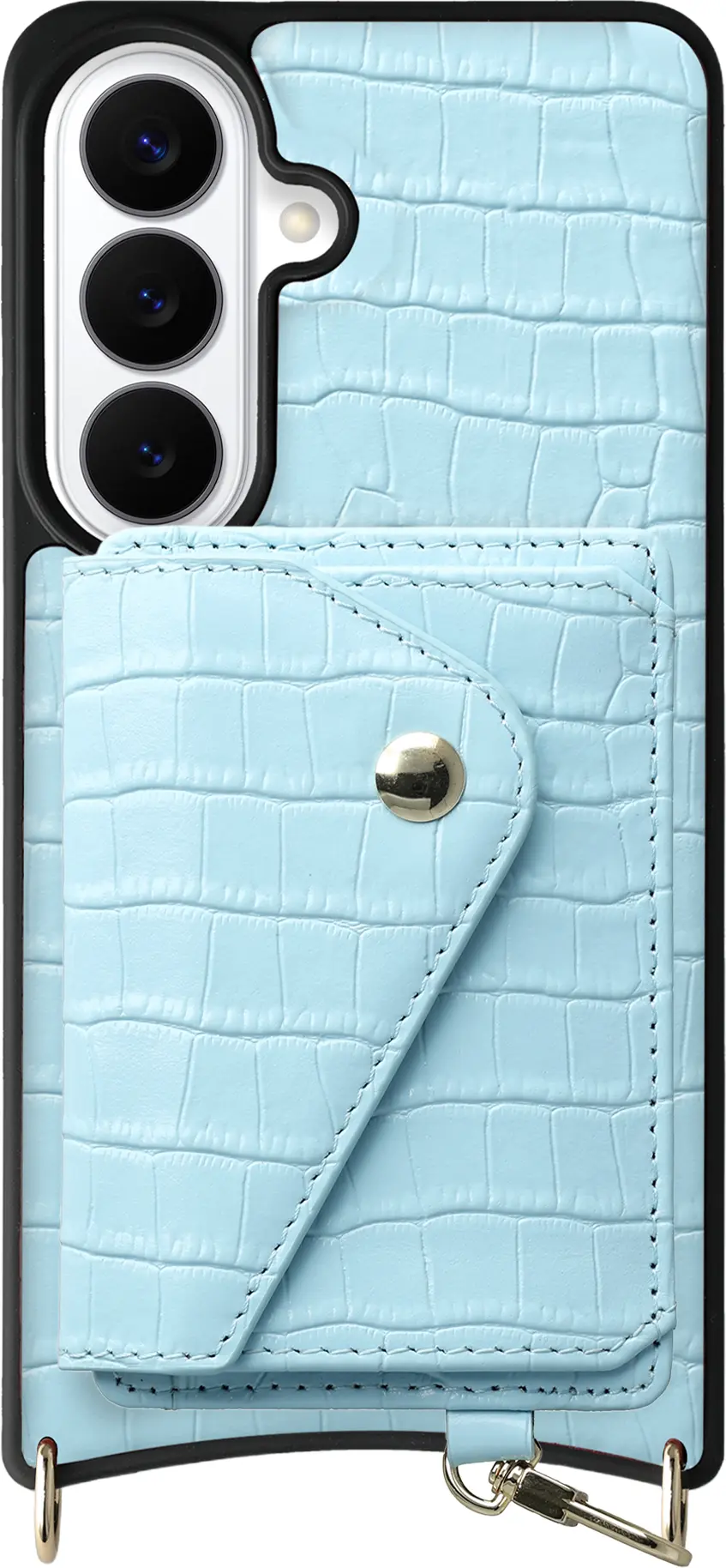 AVY Samsung Galaxy S26 - Classic Kit - Leather Croco Blauw afbeelding 1