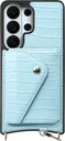 AVY Samsung Galaxy S26 Ultra - Classic Kit - Leather Croco Blauw