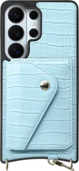 AVY Samsung Galaxy S26 Ultra - Classic Kit - Leather Croco Blauw afbeelding