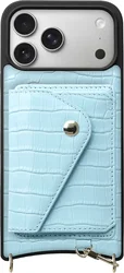 AVY Apple iPhone 17 Pro Max - Classic Kit - Leather Croco Blauw afbeelding
