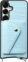 AVY Samsung Galaxy S25 / S24 - Classic Kit - Leather Croco Blauw