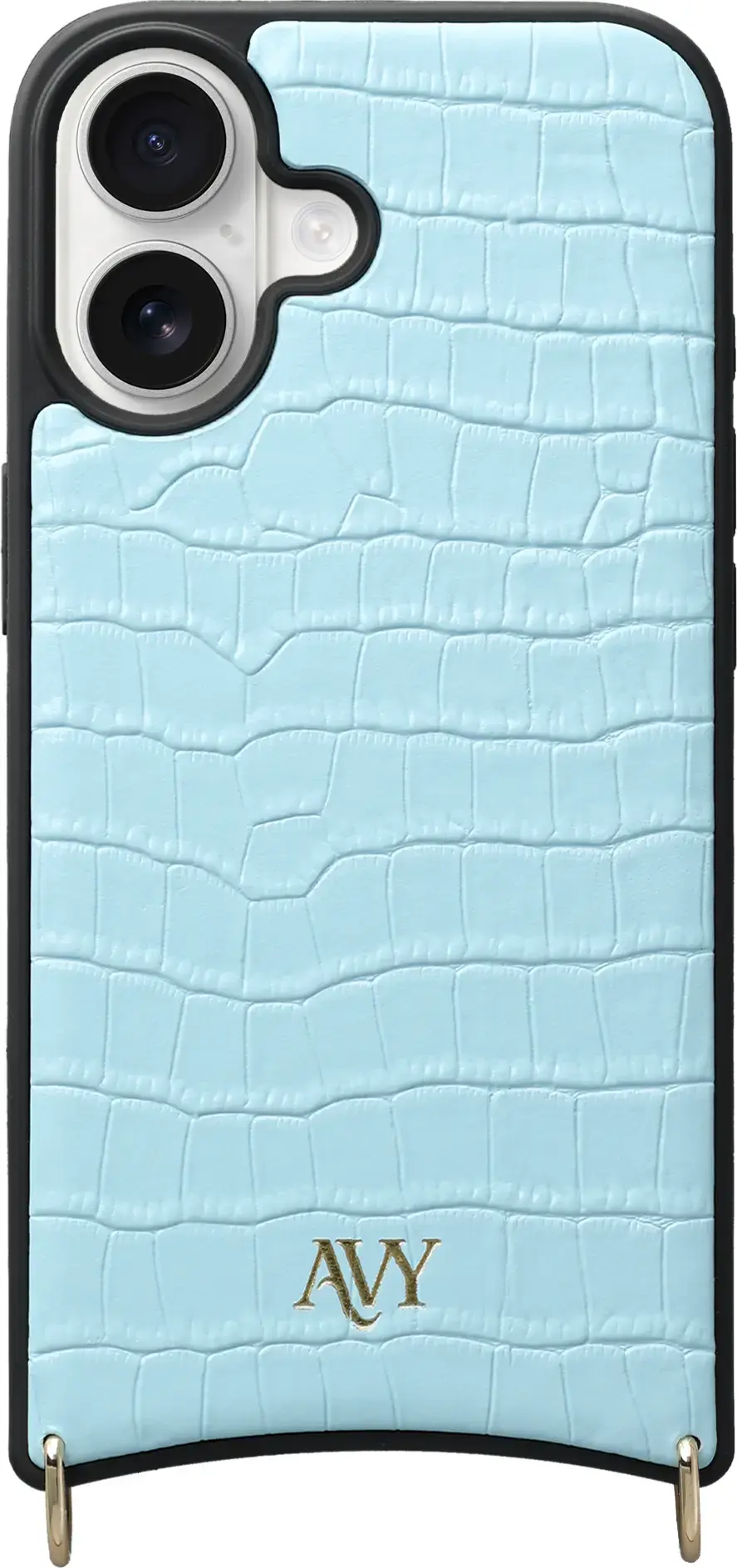 AVY Apple iPhone 16 - Classic Kit - Leather Croco Blauw afbeelding 12