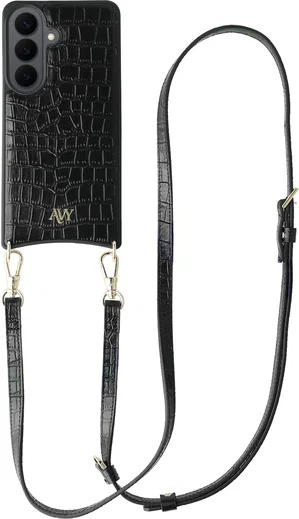 AVY Samsung Galaxy S26 Plus - Essential Kit - Croco Zwart - Long Leather afbeelding 1
