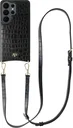 AVY Samsung Galaxy S26 Ultra - Essential Kit - Croco Zwart - Long Leather
