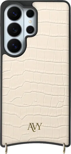 AVY Samsung Galaxy S26 Ultra - Essential Kit - Croco Beige - Long Leather afbeelding 10
