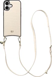 AVY Apple iPhone 17 - Essential Kit - Croco Beige - Long Leather afbeelding