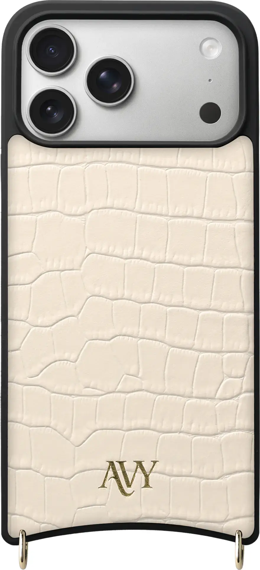 AVY Apple iPhone 17 Pro Max - Essential Kit - Croco Beige - Long Leather afbeelding 12