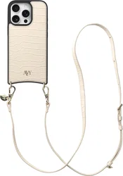 AVY Apple iPhone 16 Pro - Essential Kit - Croco Beige - Long Leather afbeelding