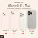 AVY Apple iPhone 15 Pro Max - Essential Kit - Croco Beige - Long Leather afbeelding 5