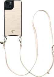 AVY Apple iPhone 14 / 13 - Essential Kit - Croco Beige - Long Leather afbeelding