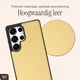 AVY Samsung Galaxy S25 Ultra - Essential Kit - Croco Geel - Long Leather afbeelding 5