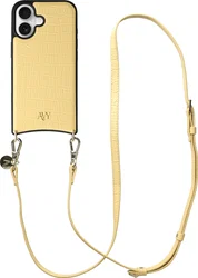 AVY Apple iPhone 16 - Essential Kit - Croco Geel - Long Leather afbeelding