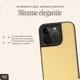 AVY Apple iPhone 15 Pro - Essential Kit - Croco Geel - Long Leather afbeelding 11