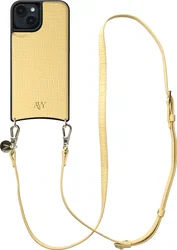 AVY Apple iPhone 14 / 13 - Essential Kit - Croco Geel - Long Leather afbeelding