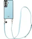 AVY Samsung Galaxy S26 Plus - Essential Kit - Croco Blauw - Long Leather