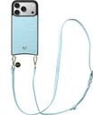 AVY Apple iPhone 17 Pro - Essential Kit - Croco Blauw - Long Leather