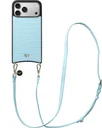 AVY Apple iPhone 17 Pro Max - Essential Kit - Croco Blauw - Long Leather