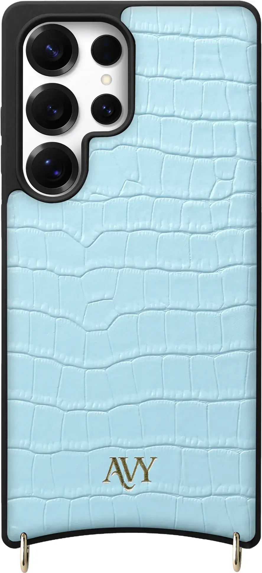 AVY Samsung Galaxy S25 Ultra - Essential Kit - Croco Blauw - Long Leather afbeelding 11
