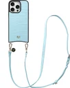 AVY Apple iPhone 16 Pro Max - Essential Kit - Croco Blauw - Long Leather