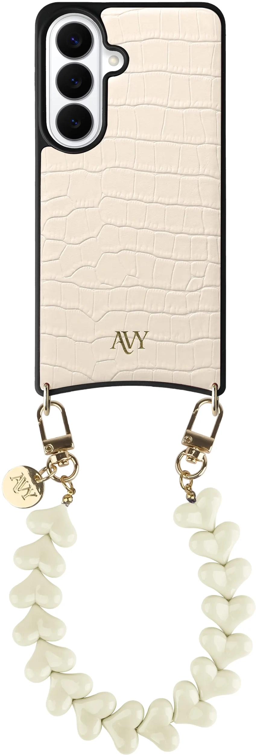 AVY Samsung Galaxy S26 - Essential Kit - Croco Beige - Cupid Beige afbeelding 1