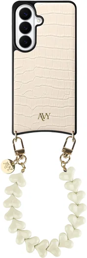 AVY Samsung Galaxy S26 - Essential Kit - Croco Beige - Cupid Beige afbeelding 1