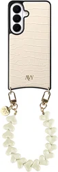 AVY Samsung Galaxy S26 - Essential Kit - Croco Beige - Cupid Beige afbeelding