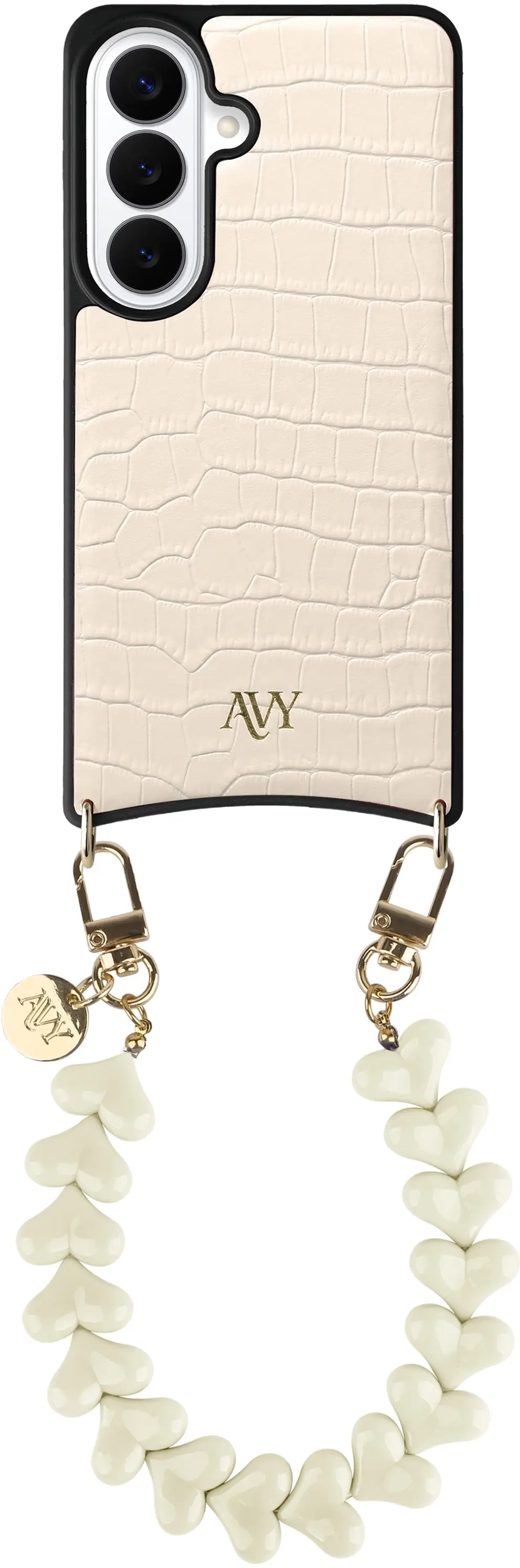 AVY Samsung Galaxy S26 Plus - Essential Kit - Croco Beige - Cupid Beige afbeelding 1