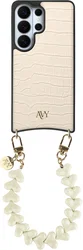 AVY Samsung Galaxy S26 Ultra - Essential Kit - Croco Beige - Cupid Beige afbeelding