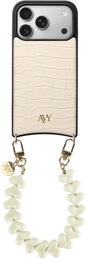 AVY Apple iPhone 17 Pro - Essential Kit - Croco Beige - Cupid Beige afbeelding 1